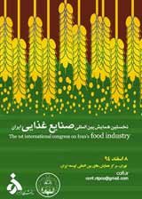 Poster of The First International Iran Food Industry Congress