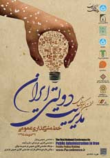 Poster of The First National Conference on Iran Public Administration