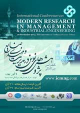 Poster of International Conference on New Research in Industrial Management and Engineering