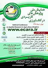 Poster of National Conference on Applied Research in Agriculture and Natural Resources