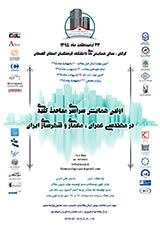 Poster of 1nd National conference on the key Issues  in civil engineering, architecture and urbanism in Iran