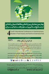 Poster of Fourth International Conference on Interdisciplinary Studies in Food Industry and Nutrition Sciences of Iran