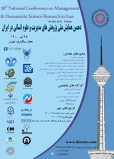 Poster of 10th National Conference on Management Research and Humanities in Iran