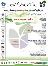 Poster of Third International Conference on New Findings in Agricultural Sciences, Natural Resources and the Environment