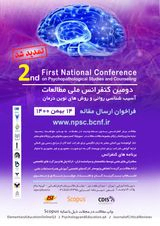 Poster of Second National Conference on Psychopathological Studies and New Treatments