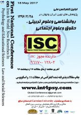 Poster of Global Conference on Iran and World New Researches in Psychology and Educational Sciences, Law and Social Sciences