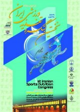 Poster of 1 st Iranian Sports Nutrition Congress