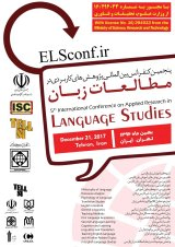 Poster of Fifth International Conference on Applied Research in Language Studies