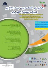 Poster of National Conference on Economics, Development Management and Entrepreneurship with the Approach of Iranian Product Support