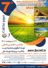 Poster of 7th International Congress on Agricultural and Environmental Development with emphasis on the United Nations Development Program