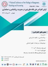Poster of First National Conference on New Findings in Management, Psychology and Accounting