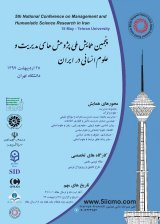 Poster of 5th National Conference on Management Studies and Humanities in Iran