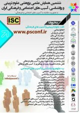 Poster of The 6th Scientific Research Conference on Educational Sciences and Psychology, Social and Cultural Dangers in Iran