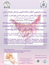 Poster of 26th annual congress of Association of Iranian Surgeons 