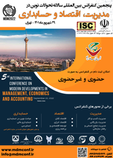 Poster of Fifth Annual International Conference on New Developments in Management, Economics and Accounting