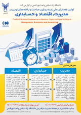 Poster of The First National Conference on Ideation, Topics and New Findings in Management, Economics and Accounting