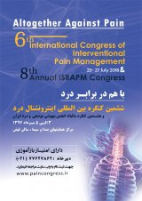 Poster of The 6th International Congress on Intolerance of Pain and the 8th Annual Congress of the Iranian Association of Anesthesiology and Pain