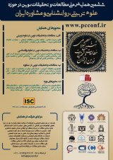 Poster of Sixth National Conference on Advanced Studies and Research in the field of Educational Sciences, Psychology and Consulting of Iran