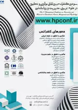 Poster of Third International Conference on Innovation and Research in Educational Sciences, Management and Psychology