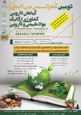 Poster of Second International Conference on Medicinal Plants, Organic Agriculture, Natural Resources and Pharmaceuticals