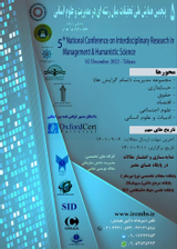 Poster of The fifth national conference of interdisciplinary research in management and humanities