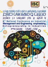 Poster of Sixth National Conference on Industrial Management and Engineering with Emphasis on Entrepreneurship in Industries