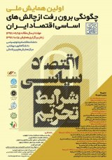 Poster of The first national conference on how to overcome the basic challenges facing Iran